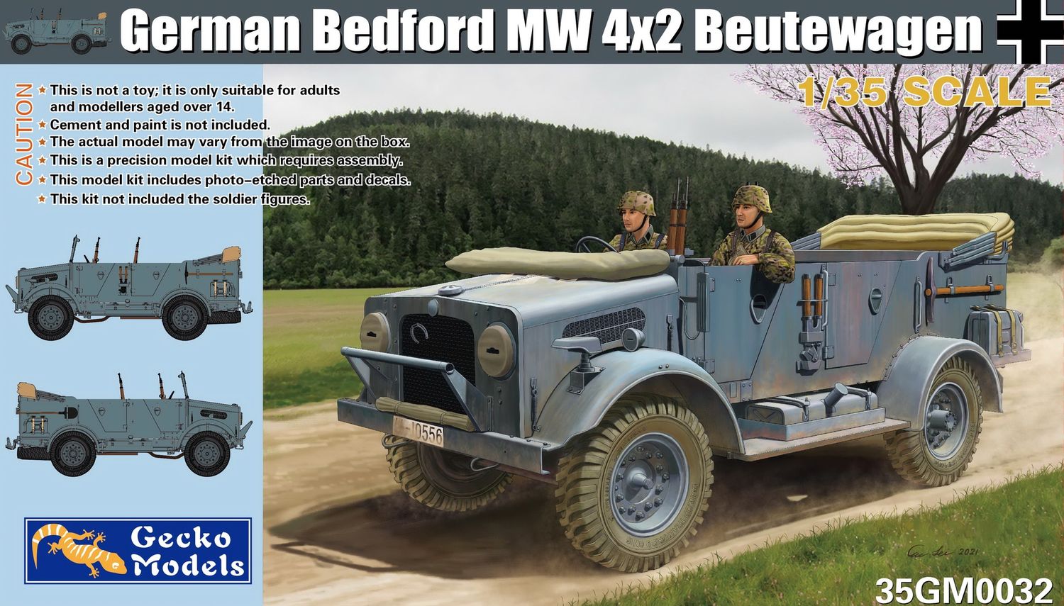 35GM0032 - German Bedford MW 4x2 Beutewagen - 1:35