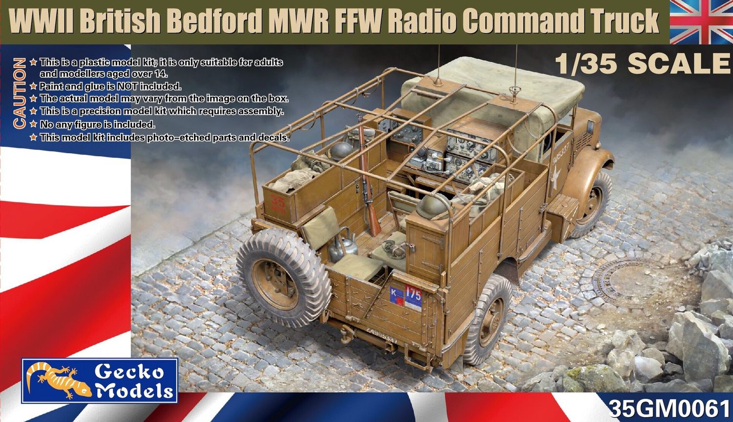 35GM0061 - British Bedford MWR FFW Radio Command Truck - 1:35