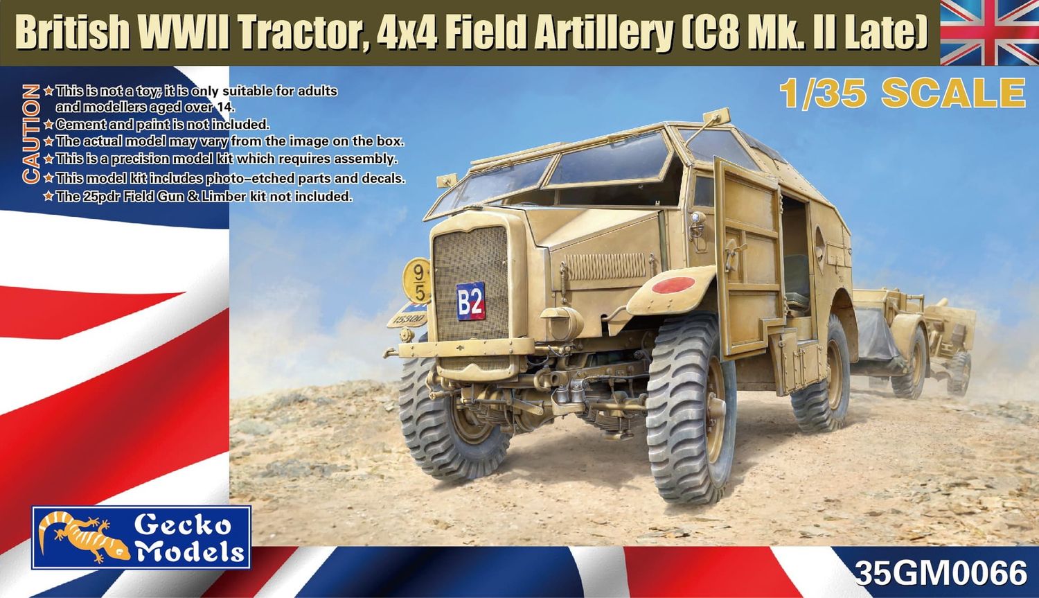 35GM0066 - British WWII Tractor 4x4 Field Artillery (C8 Mk. II late) - 1:35