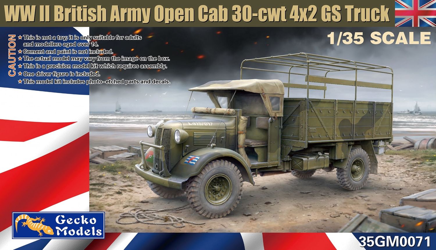 35GM0071 - WWII British Army Open Cab 30-cwt 4x2 GS Truck - 1:35