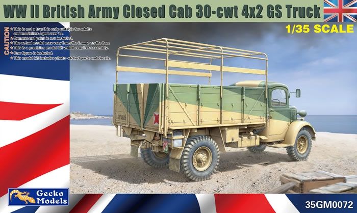 35GM0072 - WWII British Army Closed Cab 30-cwt 4x2 GS Truck - 1:35