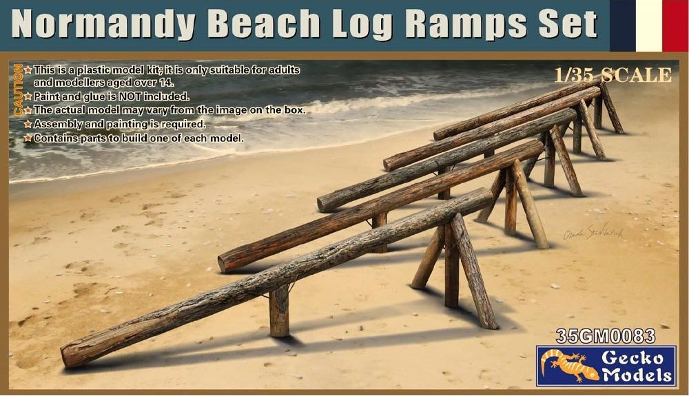 35GM0083 - Normandy Beach Log Ramps Set - 1:35