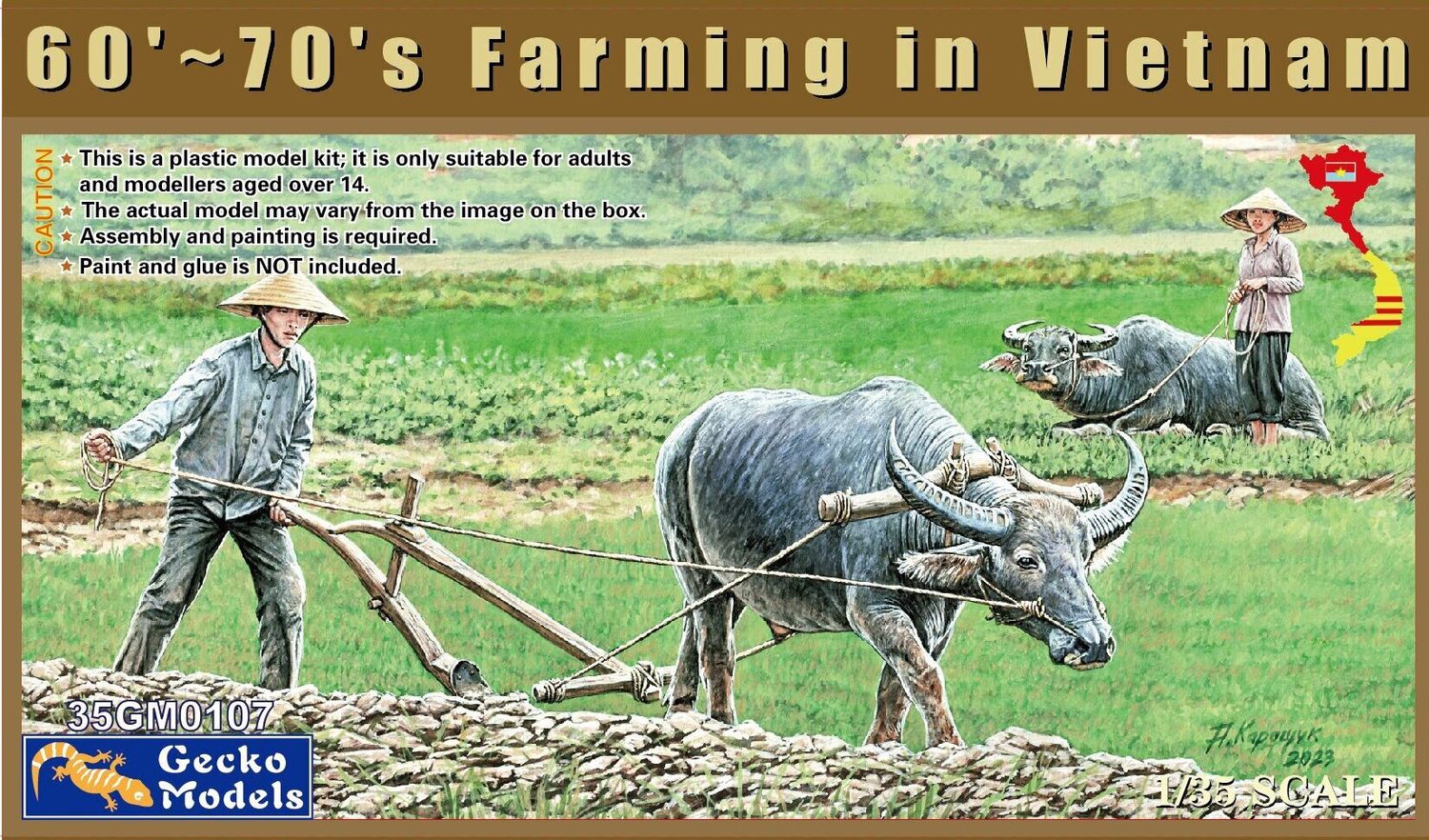 35GM0107 - 60&#39;-70&#39;s Farming in Vietnam - 1:35