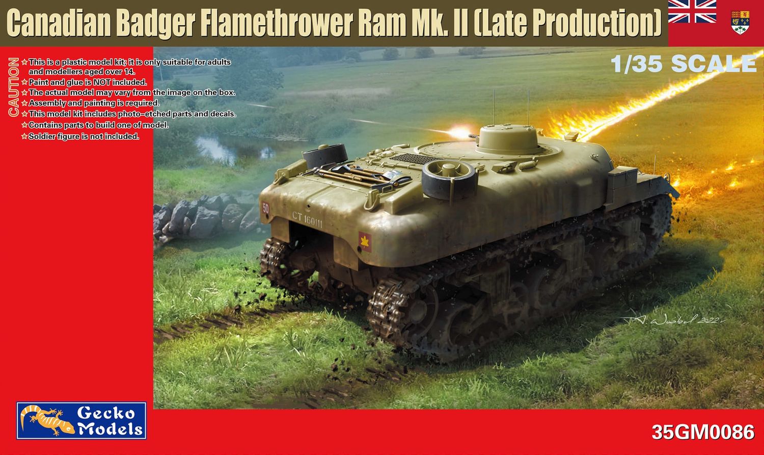 35GM0086 - Canadian Badger Flamethrower Ram Mk. II (Late Production) - 1:35