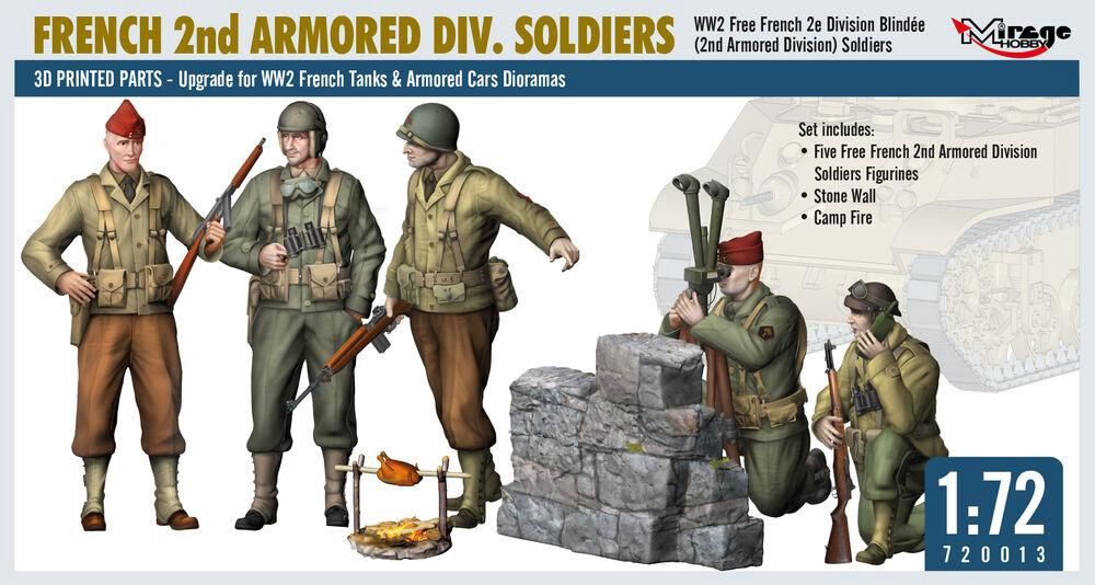 720013 - French 2nd Armoured Div. Soldiers - 1:72