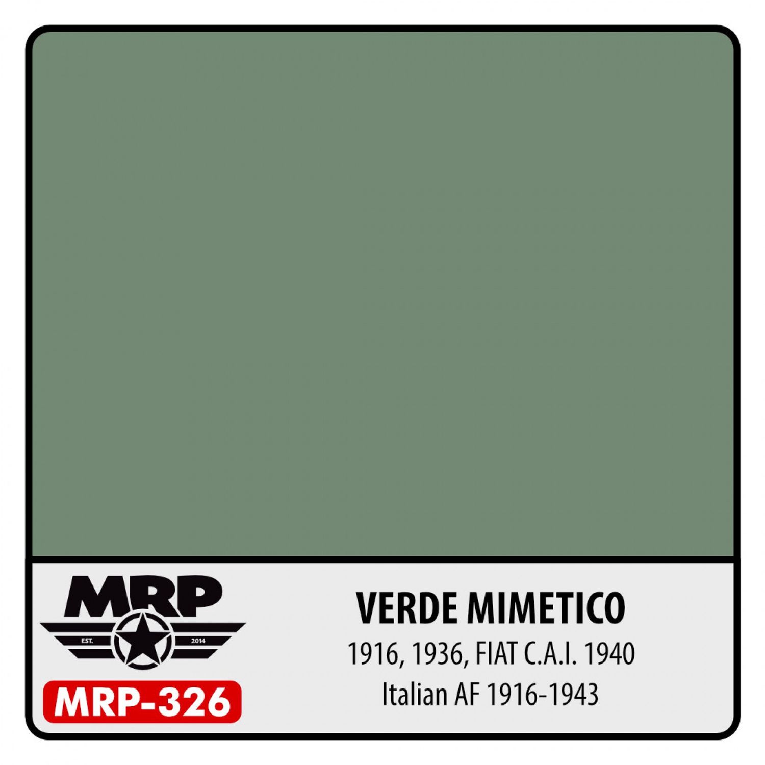 MRP-326 - Verde Mimetico 1916, 1936, FIAT C.A.I. 1940 (Italian AF 1916-43) 30ml