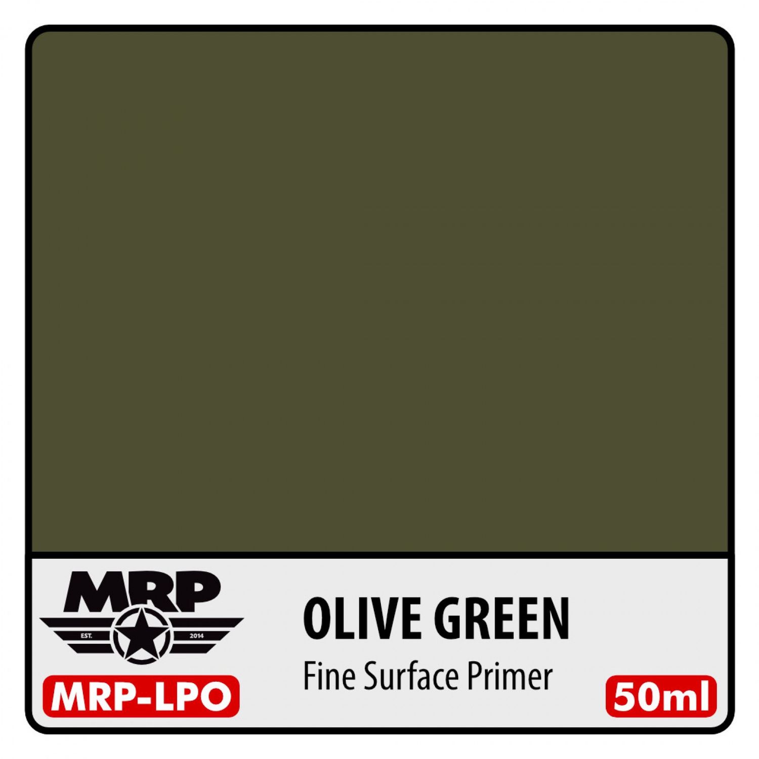 MRP-LPO - Fine Surface Primer - Olive Green 50ml