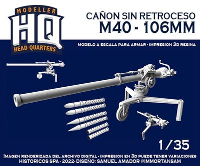 HQ35003 - M40 - 106mm - Canon Sin Retroceso - 1:35