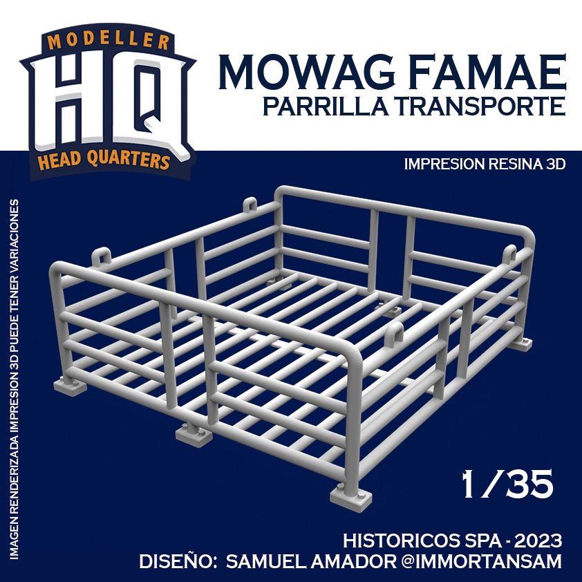 HQ35518 - Mowag Famae Parrilla Transporte - 1:35
