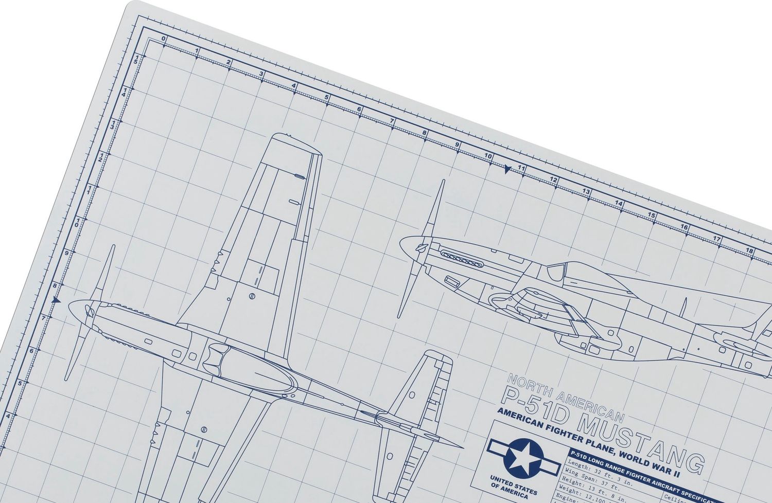TKM-010-18-LG - Mustang 18x24 Pro Modeler Mat, Light Grey