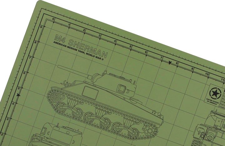 TKM-001-12-GN - Sherman 12x18 Pro Modeler Mat, Green