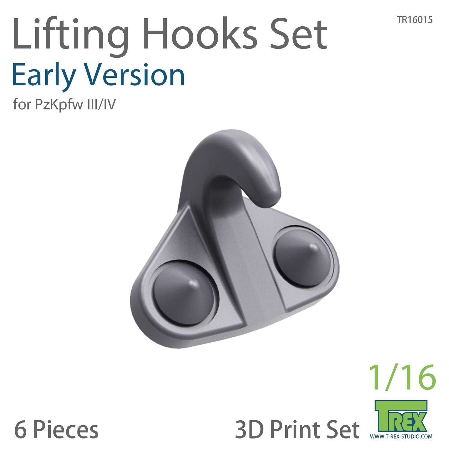 TR16015 - Lifting Hooks Set (Early Version) for Pzkpfw IV - 1:16