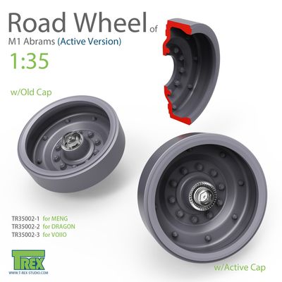 TR35002-2 - M1 Abrams Road Wheel Set for DRAGON - 1:35