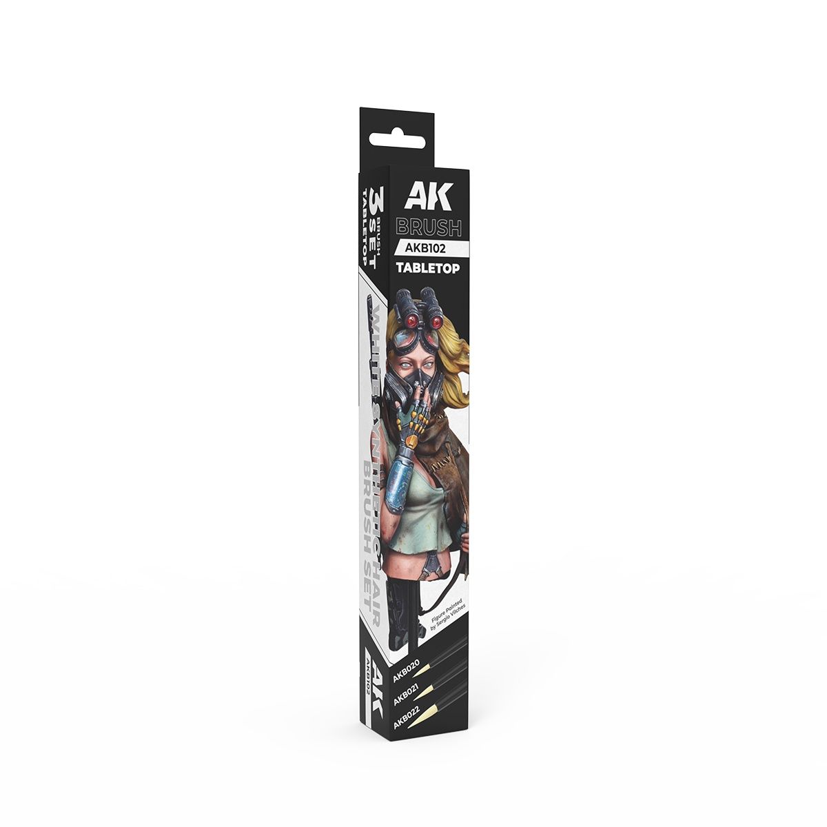 AKB102 - Tabletop Synthetic Brushes Set