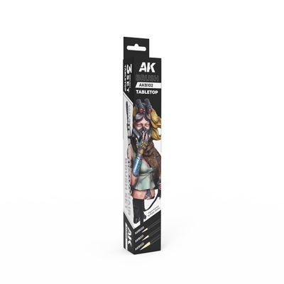 AKB102 - Tabletop Synthetic Brushes Set