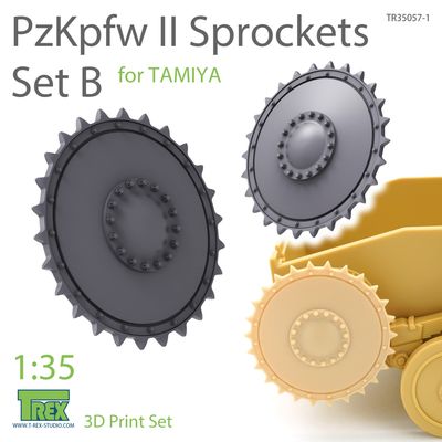 TR35057-1 - PzKpfw II Sprockets Set B for TAMIYA - 1:35