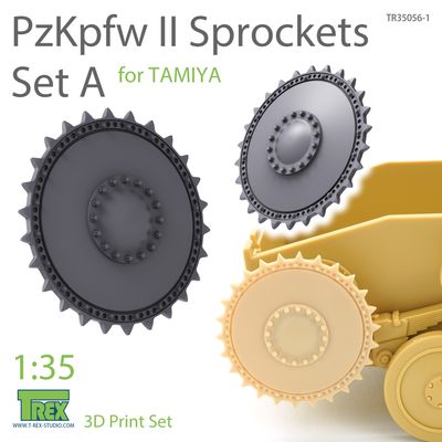 TR35056-1 - PzKpfw II Sprockets Set A for TAMIYA - 1:35