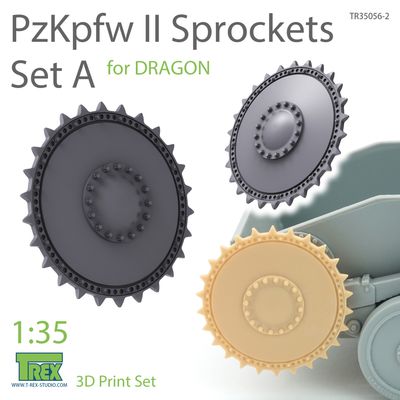 TR35056-2 - PzKpfw II Sprockets Set A for DRAGON - 1:35