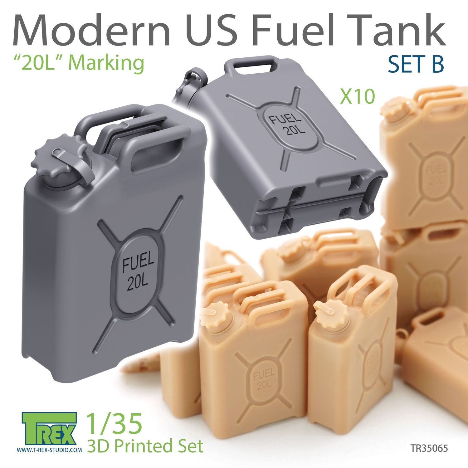 TR35065 - Modern US Fuel Tank Set B &quot;20L&quot; Marking - 1:35