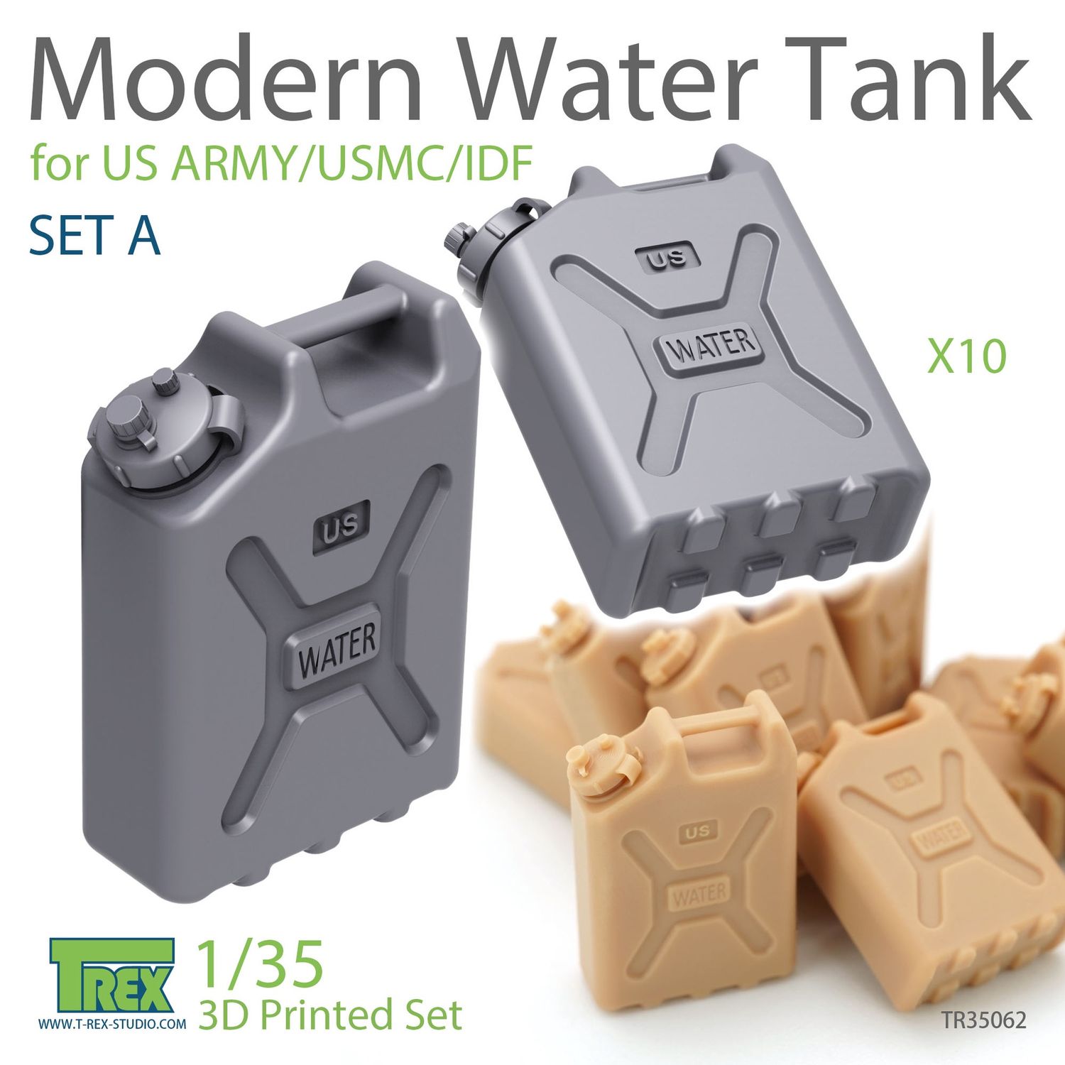 TR35062 - Modern Water Tank Set A for US ARMY/USMC/IDF - 1:35