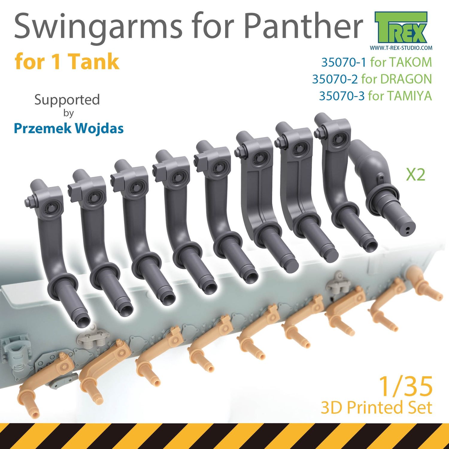TR35070-1 - Panther Swingarms Set for TAKOM - 1:35
