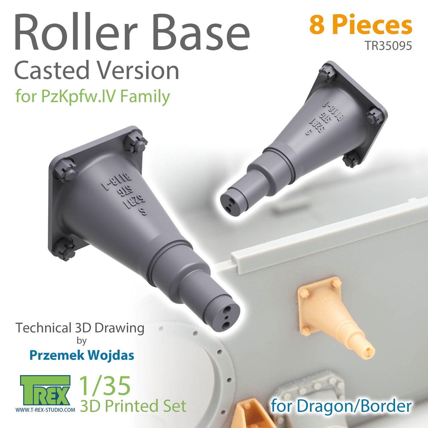 TR35095 - PzKpfw.IV Roller Base Casted Version for DRAGON/BORDER - 1:35