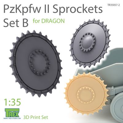 TR35057-2 - PzKpfw II Sprockets Set B for DRAGON - 1:35