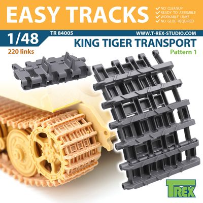 TR84005 - King Tiger Transport Tracks Pattern 1 - 1:48