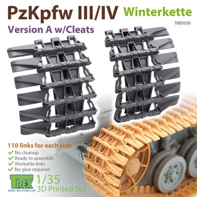 TR85030 - PzKpfw III/IV Winterkette Version A w/Cleats - 1:35