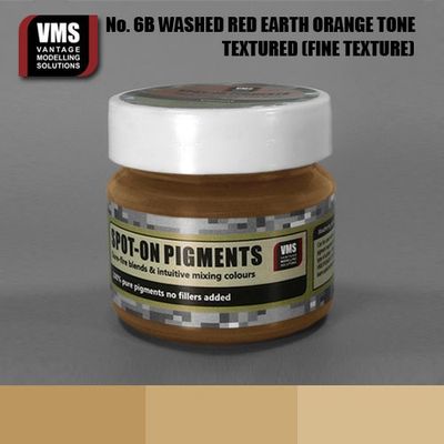 VMS.SO.06BFT - No. 6B Red Earth Washed Orange Tone - Fine texture 45 ml