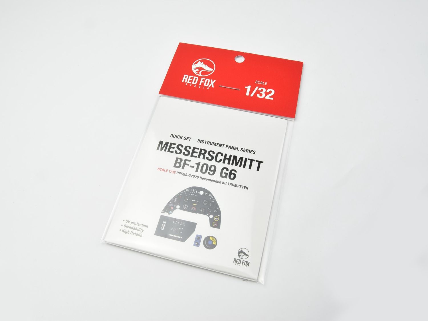 RFSQS-32020 - Messerschmitt Bf 109G-6 Quick Set 3D Instrument Panel (for Trumpeter) - 1:32