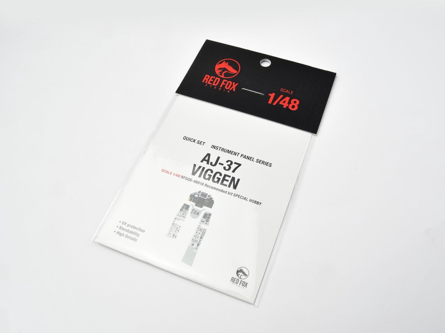 RFSQS-48016 - Saab AJ-37 Viggen Quick Set 3D Instrument Panel (for Special Hobby) - 1:48