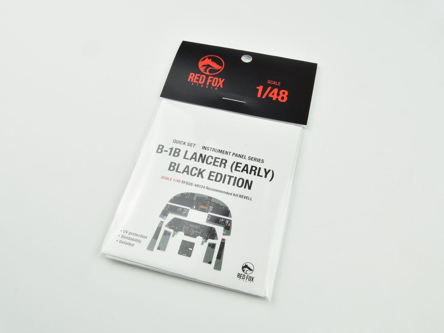 RFSQS-48124 - Rockwell B-1B Lancer (Early) BE Quick Set 3D Instrument Panel (for Revell) - 1:48