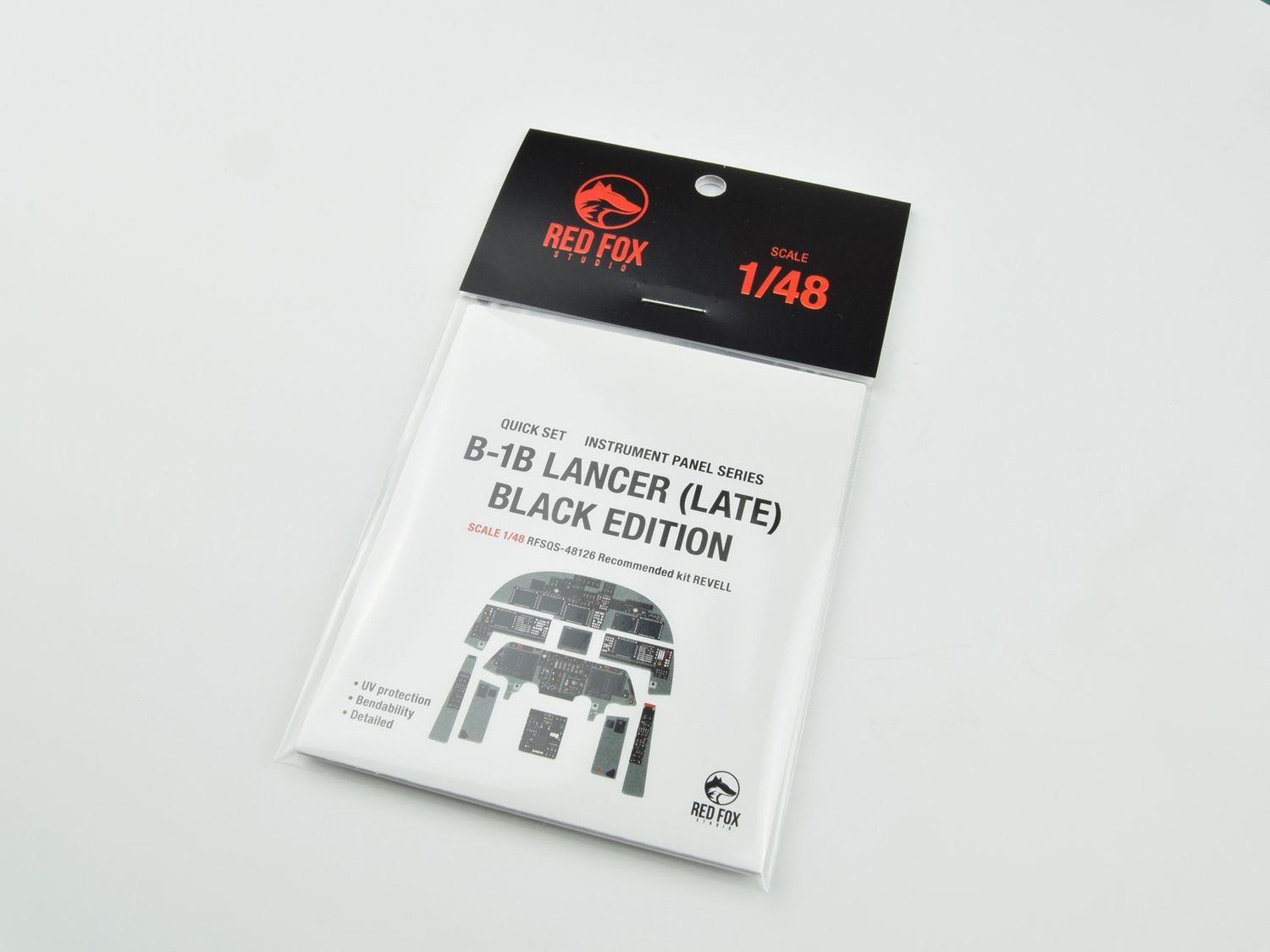 RFSQS-48126 - Rockwell B-1B Lancer (Late) BE Quick Set 3D Instrument Panel (for Revell) - 1:48