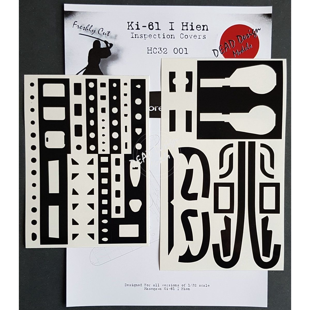 HC32001 - Ki-61 I Hien Inspection Covers (For Hasegawa kit) - 1:32