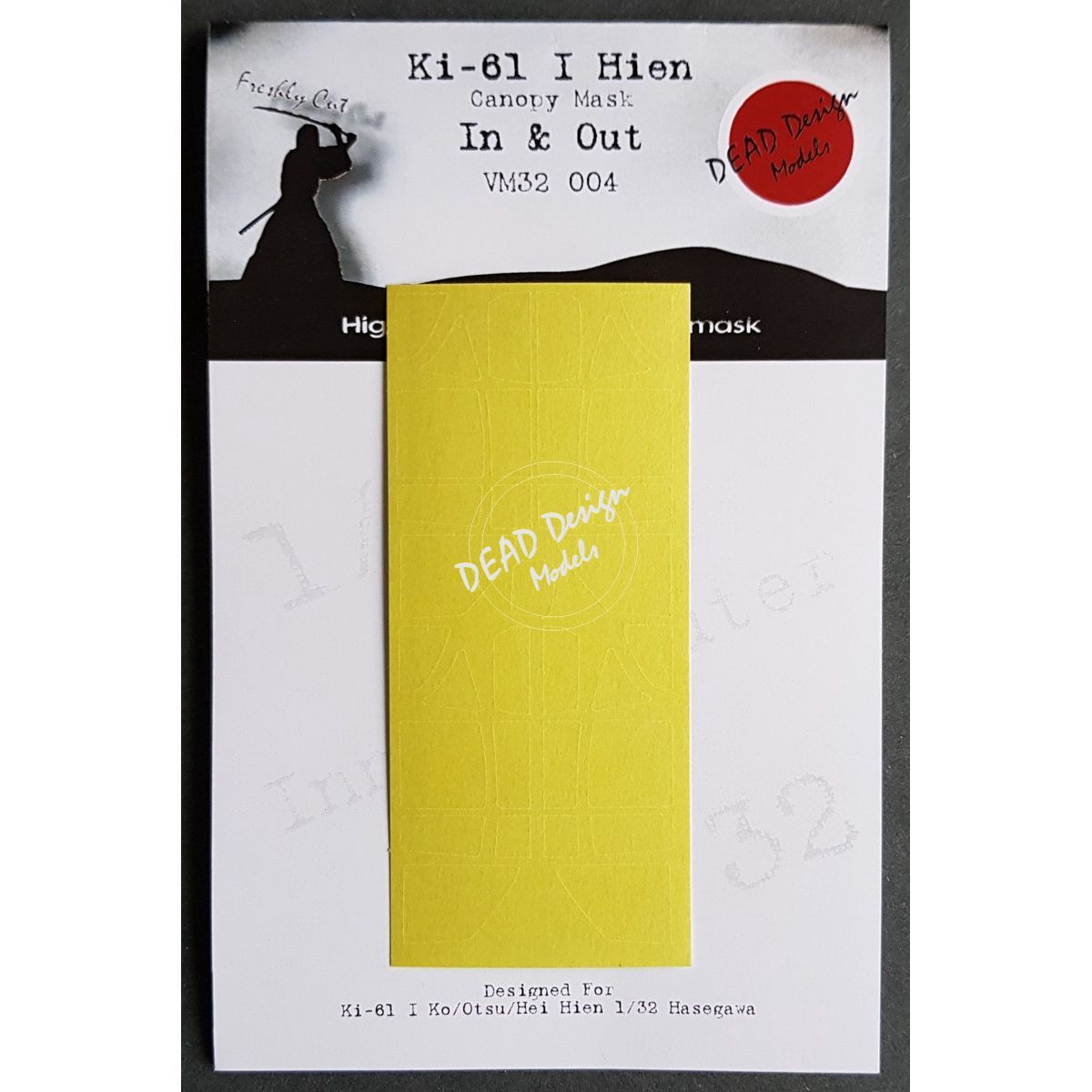 VM32004 - Ki-61 I Hien Canopy Mask In&amp;Out (For Hasegawa kit) - 1:32