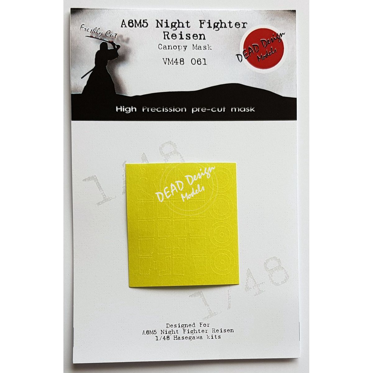 VM48061 - A6M5 Night Fighter Reisen Canopy Mask (For Hasegawa kit) - 1:48