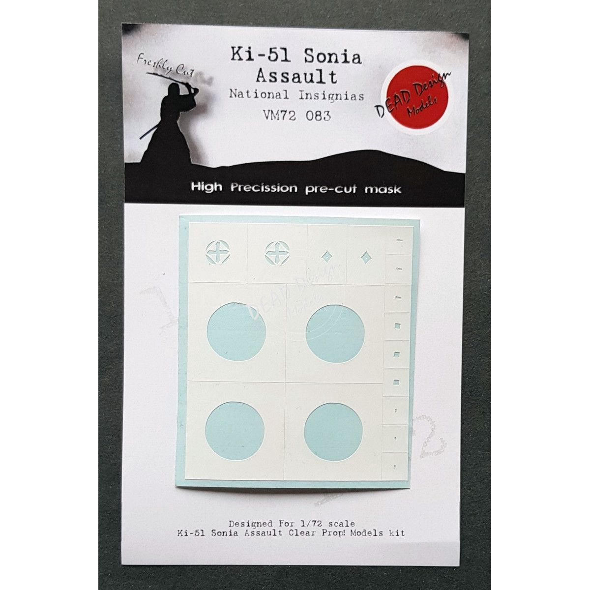 VM72083 - Ki-51 Sonia Assault National Insignias (For Clear Prop kit) - 1:72