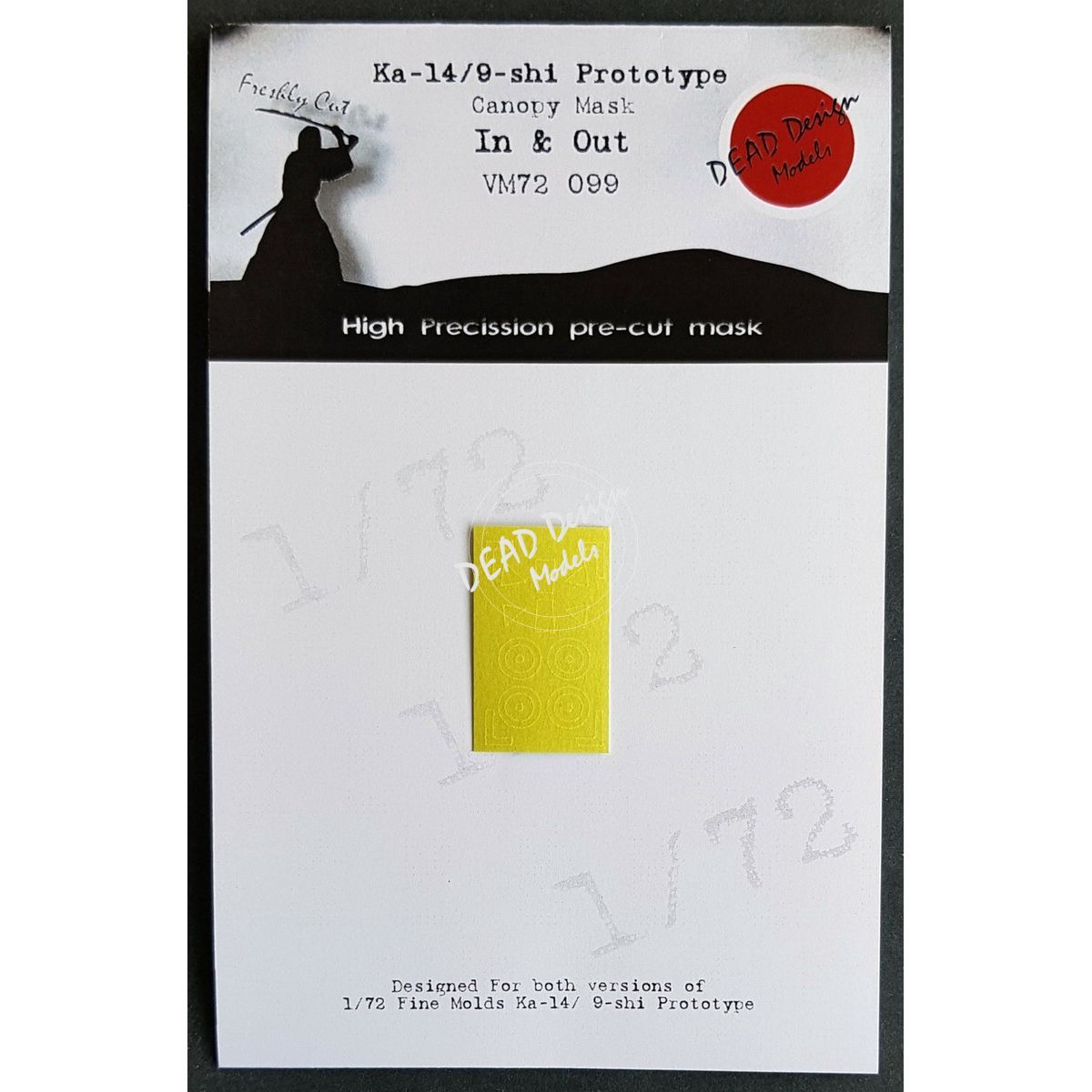 VM72099 - Ka-14/9-shi Prototype Canopy Mask In &amp; Out (For Fine Molds kit) - 1:72