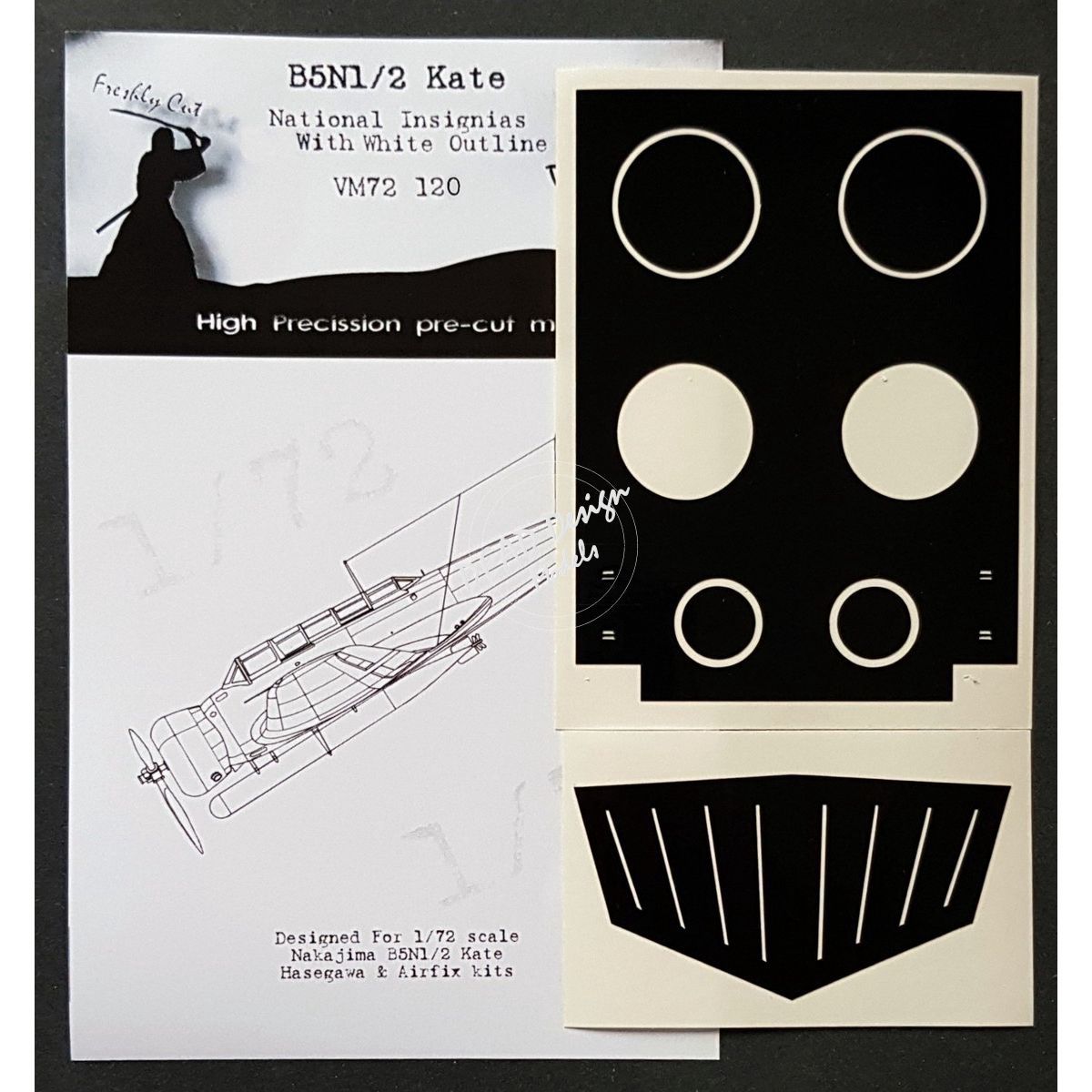 VM72120 - B5N1/2 Kate National Insignias With White Outline (For Hasegawa/Airfix kit) - 1:72