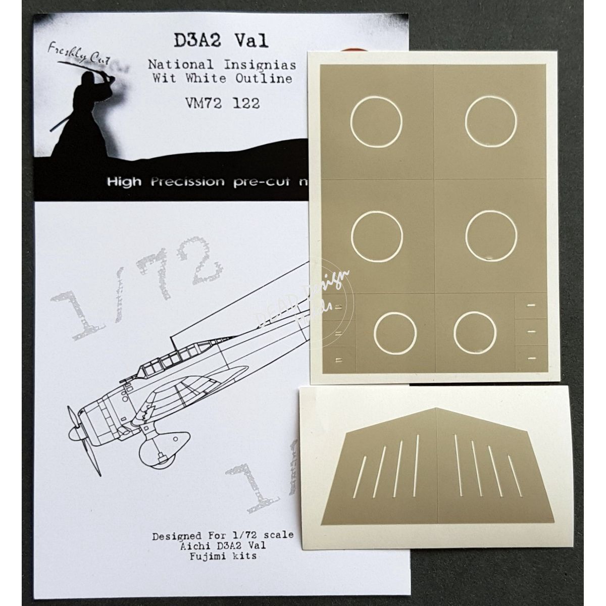 VM72122 - D3A2 Val National Insignias With White Outline (For Fujimi kit) - 1:72