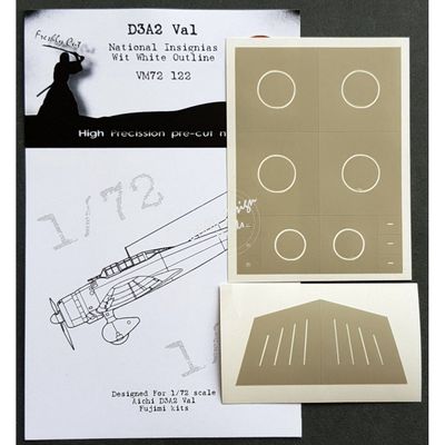 VM72122 - D3A2 Val National Insignias With White Outline (For Fujimi kit) - 1:72