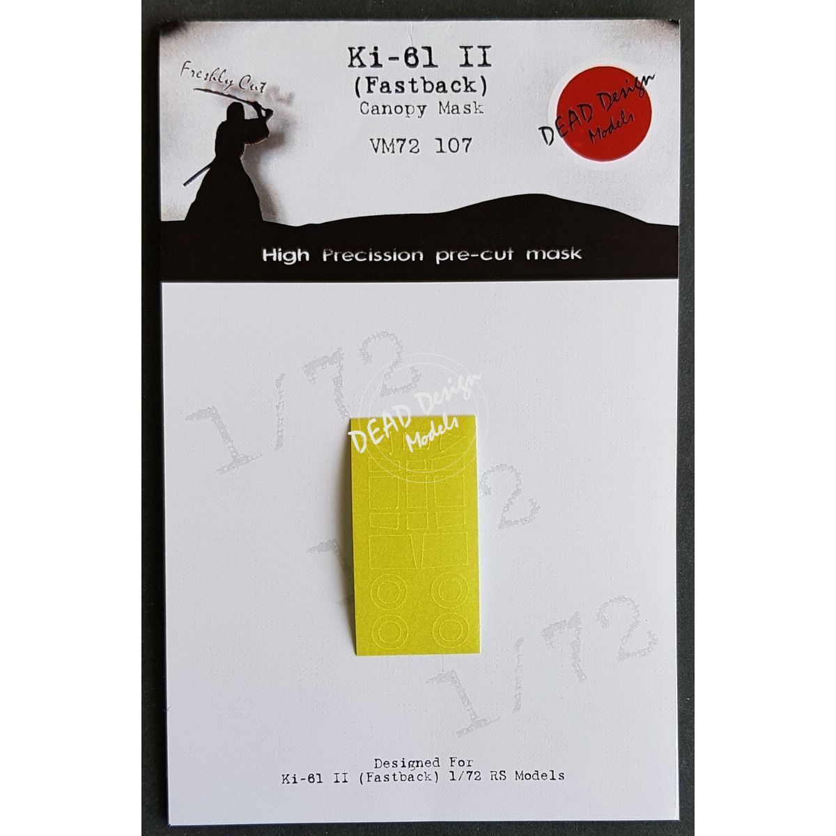 VM72107 - Ki-61 II (Fastback) Canopy Mask (For RS Models kit) - 1:72