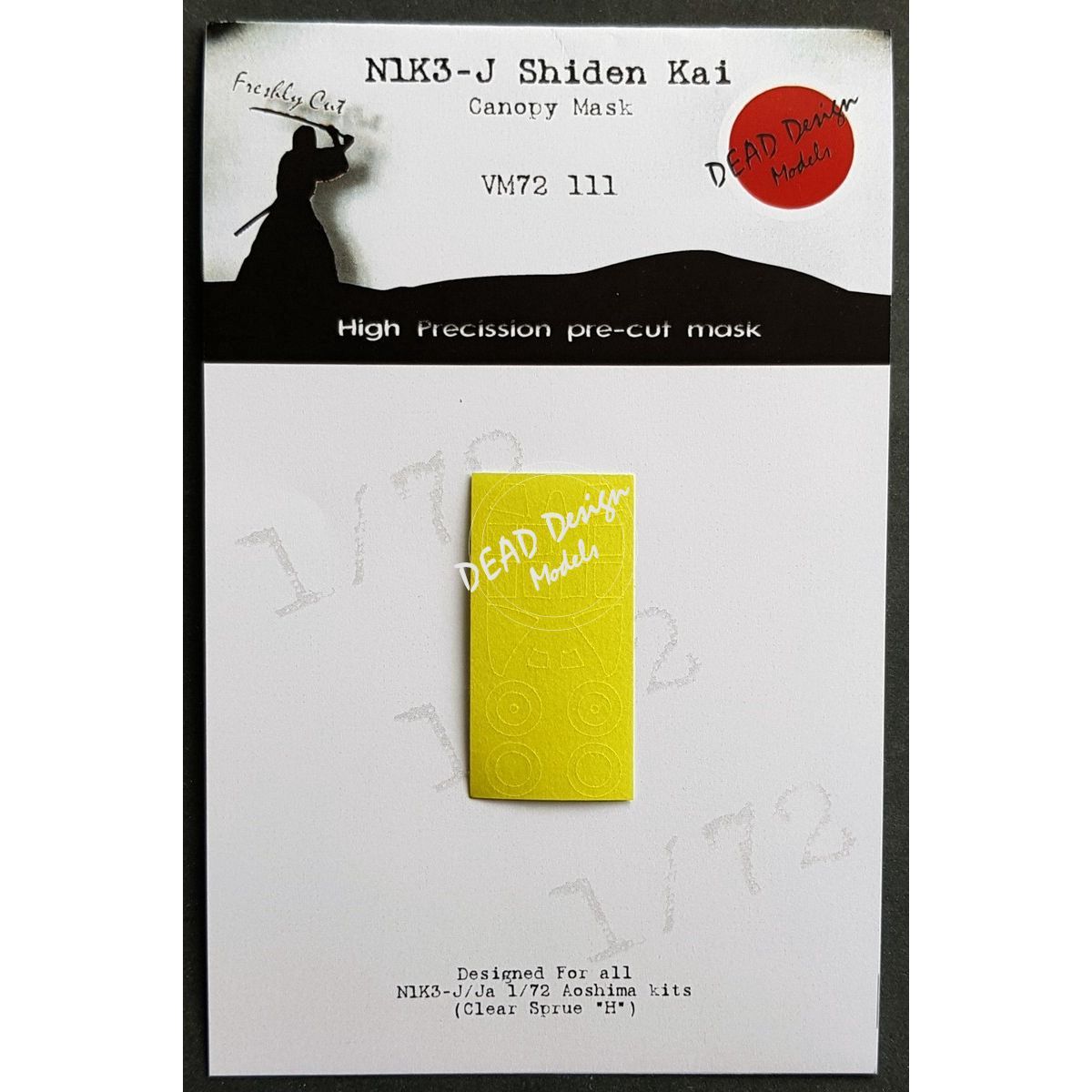 VM72111 - N1K3-J Shiden Kai Canopy Mask (For Aoshima kit) - 1:72
