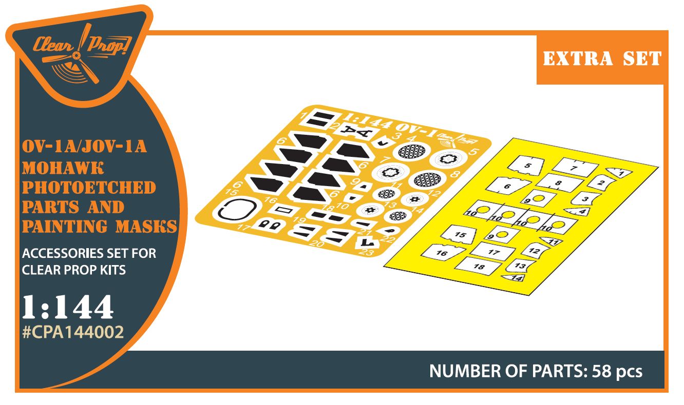 CPA144002 - OV-1 A/JOV-1A Mohawk PE parts and painting masks for CP kits - 1:144