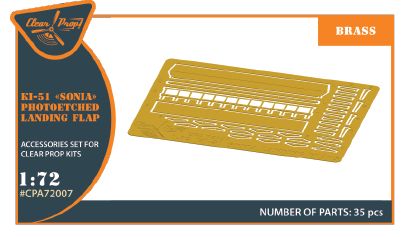 CPA72007 - Ki-51 Sonia (all versions) PE landing flaps - 1:72