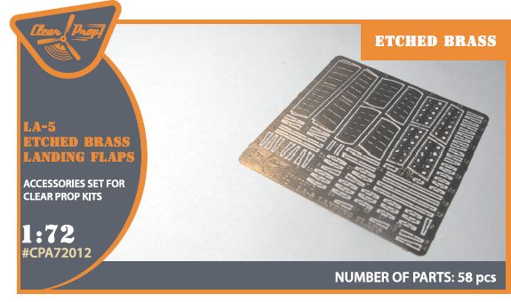 CPA72012 - La-5 (all versions) PE landing flaps - 1:72