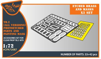 CPA72087 - TB.2 PE parts and painting mask x2 set for CP kits - 1:72