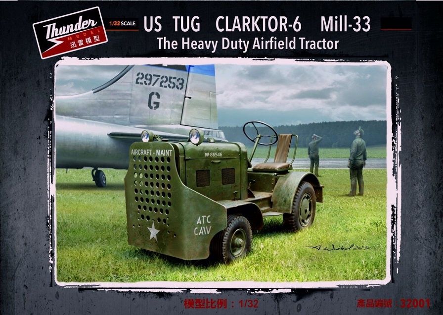 32001 - US Tug Clarktor-6 Mill-33 &quot;The Heavy Duty Airfield Tractor - 1:32