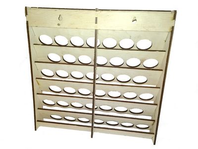 LMG-WOH-1224 - Wall module for 49 containers with a diameter of 32 mm